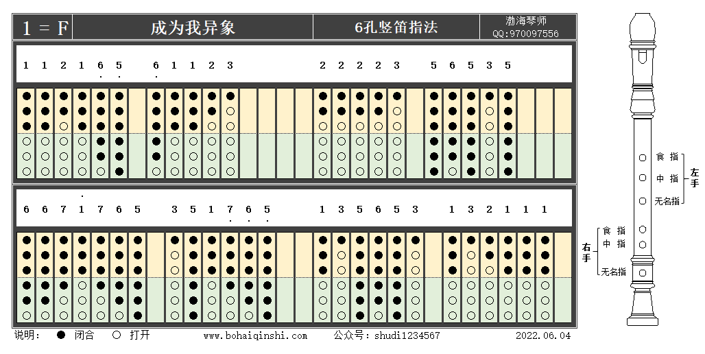 竖笛指法成为我异象